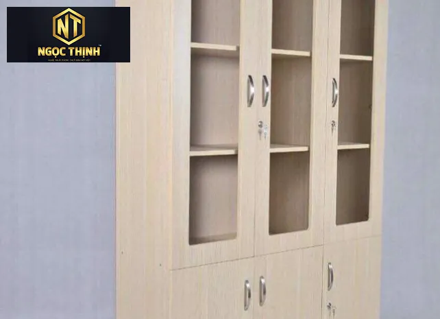 Tủ tài liệu 3 buồng sử dụng gỗ công nghiệp Melamine AT1960-3BKG